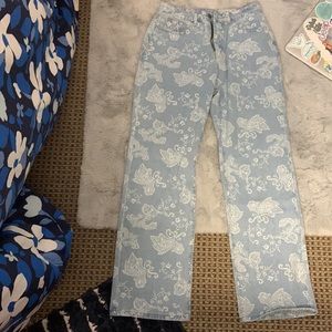 Vintage paisley print jeans